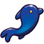 Phoenician Dolphin Icon 64x64 png